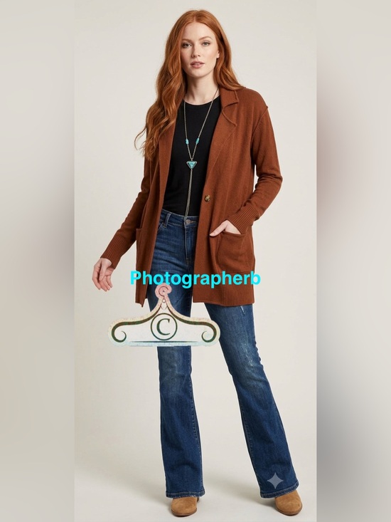 Free People Sweaters - Free People Oversized Desert Blazer Chestnut NWT cardigan style